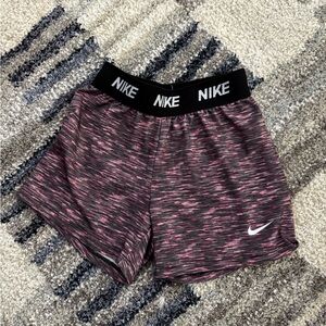 Nike Black and Pink Patterned Shorts